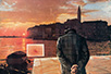 Mića Popović, ”Rovinj Poster”, oil on canvas, 1982.